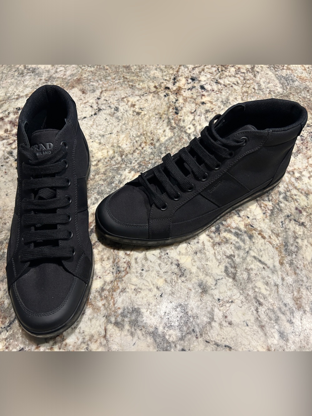 Prada Black Men's Low-Top Sneakers